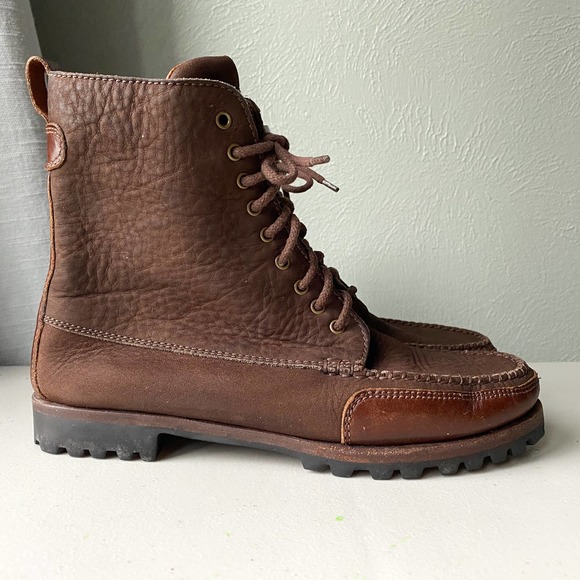 Cole Haan Country Brown Leather Lace Up Boots, Women's Size 8.5 Nr - Picture 15 of 15